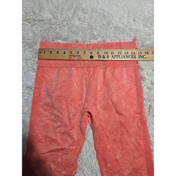 Lot NOBO/No Boundaries High Rise Crop Seamless Leggings Pink/Coral Blue XXL NWT - Picture 5 of 12